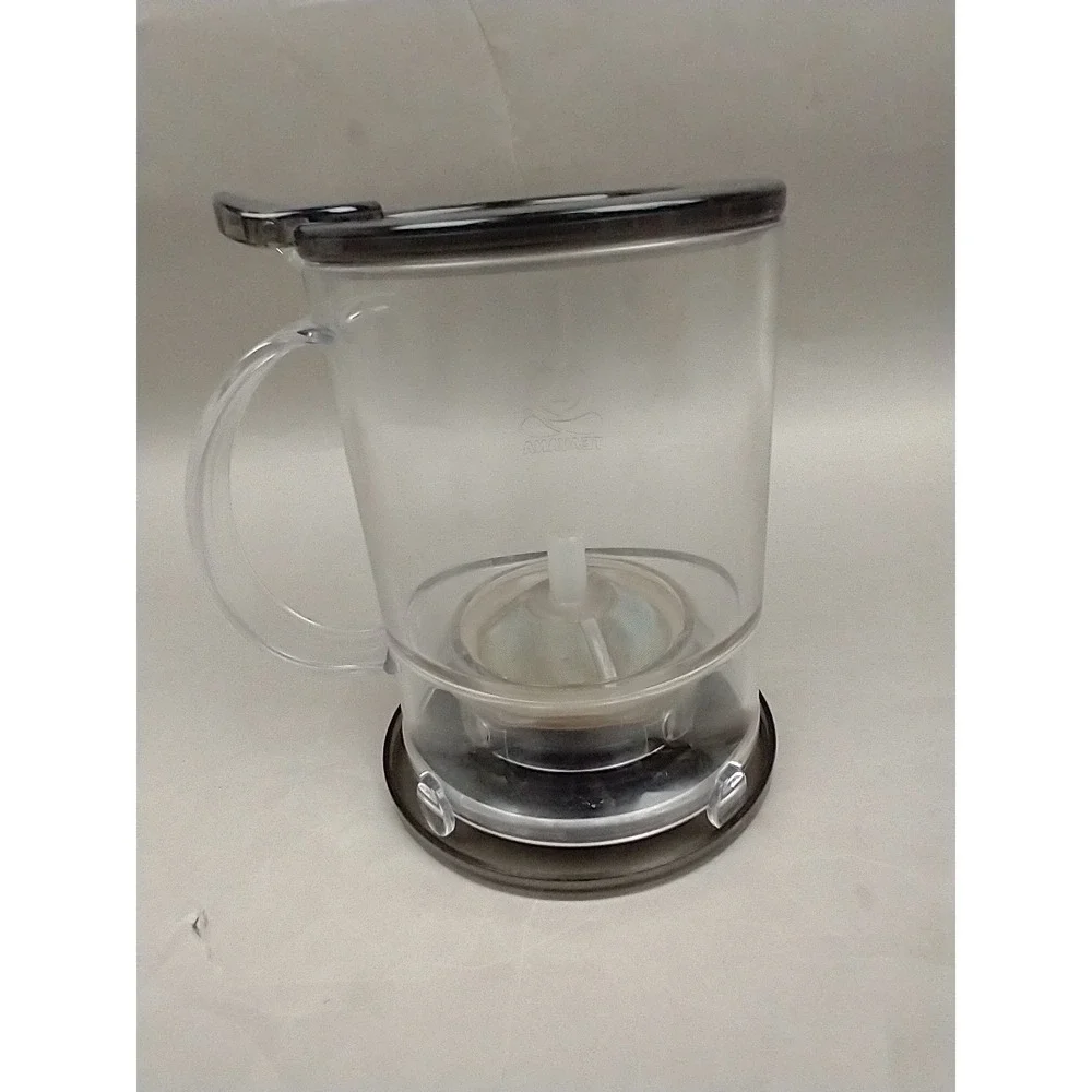 Teavana PerfecTea‎ 16 Oz Tea Maker Clear Black Brews 2 Cups Loose Leaf & Coaster